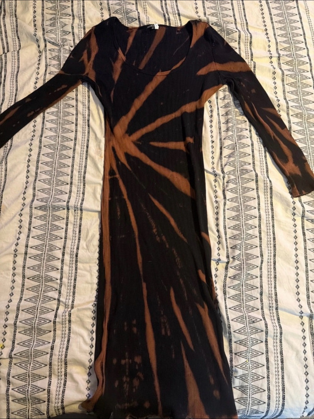Fashion Nova BodyCon Brown and Black Dress